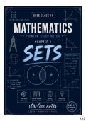 CBSE Class 11 Mathematics Chapter 1 Sets Handwritten Notes &vert;JEE  & NEET