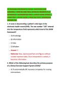 ATI NURSING INFORMATICS EXAM&ndash; QUESTIONS AND &NewLine;ANSWERS &vert; VERIFIED AND WELL DETAILED ANSWERS PLUS &NewLine;RATIONALES &vert; GUARANTEED PASS &vert; LATEST EXAM UPDATE &vert; &NewLine;EXAM PREP &vert; STUDY GUIDE &vert; PRACTICE TEST&vert; DOWNLOAD &NewLine;INSTANT PDF 