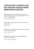 COMPUTER SECURITY FUNDAMENTALS 2026 FINAL PAPER REVIEW QUESTIONS ANSWERS BUNDLED PRACTICE COLLECTION&period;pdf&NewLine;&NewLine;