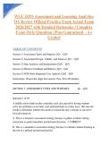 WGU D293 Assessment and Learning Analytics OA Review Official Practice Exam Actual Exam 2026&sol;2027 with Detailed Rationales &vert; Complete Exam-Style Questions &vert; Pass Guaranteed &ndash; A&plus; Graded&NewLine;&NewLine;