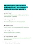 AANP FNP CERTIFICATION LATEST&NewLine;ASSESSMENT SCRIPT QUESTIONS WITH&NewLine;COMPLETE SOLUTIONS GRADED A&plus;