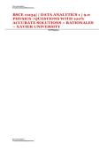 BSCE 11234&vert; &vert; DATA ANALYTICS 1 &vert; 9&period;0 PHYSICS &vert; QUESTIONS WITH 100&percnt; ACCURATE SOLUTIONS &plus; RATIONALES &ndash; XAVIER UNIVERSITY
