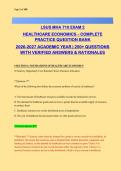 Healthcare Economics Exam Bank 2026-2027 &vert; 255&plus; Questions with Verified Answers & Rationales &vert; Scarcity&comma; Demand&comma; Supply&comma; Insurance&comma; Cost-Effectiveness