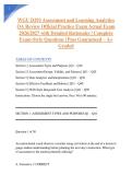 WGU D293 Assessment and Learning Analytics OA Review Official Practice Exam Actual Exam 2026&sol;2027 with Detailed Rationales &vert; Complete Exam-Style Questions &vert; Pass Guaranteed &ndash; A&plus; Graded&NewLine;&NewLine;
