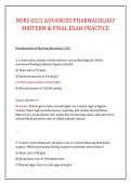 NURS 6521 ADVANCED PHARMACOLOGY &NewLine;MIDTERM & FINAL EXAM PRACTICE