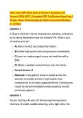 West Coast EMT Block Exam 2 Version B Questions and &NewLine;Answers 2026&ndash;2027 &vert; Complete EMT Certification Exam Prep &vert; &NewLine;Airway&comma; Shock&comma; Pharmacology & Patient Assessment Review &vert; &NewLine;A&plus; Verified 