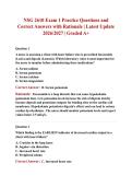 NSG 2610 Exam 1 Practice Questions and Correct Answers with Rationale &vert; Latest Update 2026&sol;2027 &vert; Graded A&plus;