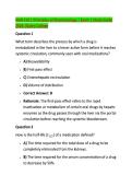 NUR 210 &vert; Principles of Pharmacology &vert; Exam 1 Study Guide &NewLine;2026 &vert;Galen College 