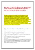 THE WGU C720 EXAM 300 ACTUAL QUESTIONS &NewLine;AND CORRECT ANSWERS WITH RATIONALE &NewLine;LATEST UPDATE ALREADY GRADE A&plus; 