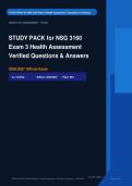 NSG 3160 Exam 3 Health Assessment GI GU Musculoskeletal Actual Exam 2026&sol;2027 &ndash; 100&percnt; Verified &vert; Detailed Rationales &ndash; Pass Guaranteed &ndash; A&plus; Graded