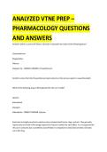 VTNE Pharmacology Prep &ndash; Analyzed Questions and Answers Study Guide