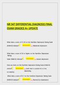 NR 547 Differential Diagnosis Final Exam Graded A&plus; Update