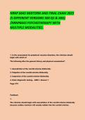 NRNP 6645 MIDTERM AND FINAL EXAM 2023 &lpar;5 DIFFERENT VERSIONS 500 QS & ANS&rpar; &sol;NRNP6645 PSYCHOTHERAPY WITH MULTIPLE MODALITIES&period;