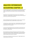 Intermediate Accounting Chapters 1&ndash;4 &ndash; Analyzed Questions and Answers Review