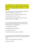 ATI FUNDAMENTALS PROCTORED RETAKE EXAM QUESTIONS AND ANSWERS &vert; VERIFIED AND WELL DETAILED ANSWER &vert; ALREADY GRADED A&plus;LATEST UPDATE