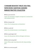 CONSUMER BEHAVIOR TWELVE 2026 FINAL PAPER REVIEW QUESTIONS ANSWERS BUNDLED PRACTICE COLLECTION&period;pdf&NewLine;&NewLine;
