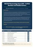 HESI RN Pharmacology Exam 2026 &vert; 300 Questions with Verified Answers & Detailed Rationales &vert; Latest Version &vert; Graded A&plus;