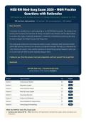 HESI RN Med-Surg Exam 2026 &vert; 300 Questions with Verified Answers & Detailed Rationales &vert; Latest Version &vert; Graded A&plus;