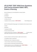 ATLS POST TEST 2026 Exam Questions And Correct Answers Rated 100&percnt;&comma; Exams of Nursing