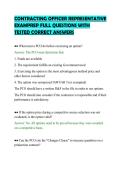 CONTRACTING OFFICER REPRESENTATIVE&NewLine;EXAMPREP FULL QUESTIONS WITH&NewLine;TESTED CORRECT ANSWERS