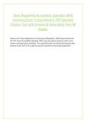 Texas Registered Accessibility Specialist &lpar;RAS&rpar; Licensing Exam Comprehensive 200-Question Practice Test with Answers & Rationales&vert; Free Pdf Access&period;