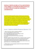 SOCRA CCRP EXAM 300 ACTUAL QUESTIONS &NewLine;AND CORRECT ANSWERS WITH RATIONALE &NewLine;LATEST UPDATE ALREADY GRADED A&plus; &NewLine;ASSURED PASS