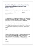 Basic Math Ability Exam A Relias 2025&ndash;2026 &vert; Comprehensive Study Guide & Practice Questions with Answers