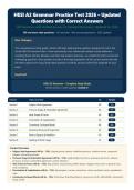 HESI A2 Grammar Practice Test 2026 &vert; 300 Questions with Verified Answers & Detailed Rationales &vert; Latest Version &vert; Graded A&plus;