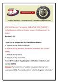 WGU D116 Advanced Pharmacology Exam 2026 &vert; Comprehensive OA Review