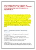 WGU C468 FINAL OA LATEST EXAM  300 &NewLine;ACTUAL QUESTIONS AND CORRECT ANSWERS &NewLine;WITH RATIONALE ALREADY GRADED A&plus; &NewLine;ASSURED PASS