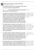 AWS SAA-C03 Study Guide &sol; Score 100&percnt; &sol; New Version 2025 &sol; Exam Prep & Test Bank&NewLine;&NewLine;