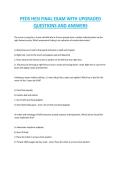 Pediatrics HESI PN Exam Review &ndash; Complete Practice Exam with Elaborated Questions and Answers