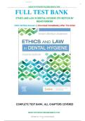 Test Bank For Ethics and Law in Dental Hygiene 4th Edition by Kristin Minihan-Anderson&vert;&vert;ISBN NO&colon;10&comma;0323761194&vert;&vert;ISBN NO&colon;13&comma;978-0323761192&vert;&vert;All Chapters&vert;&vert;Complete Guide A&plus;