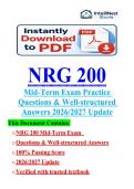 NRG 200 MIDTERM EXAM PHARMACOLOGY FOR HUMAN CARING NURSING &vert; 50 QUESTIONS WITH ANSWERS AND RATIONALES &vert; NEWLY UPDATED 2026&sol;27