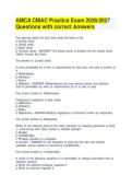 AMCA CMAC &lpar;Certified Medical Administrative Assistant&rpar; Practice Exam 2026&sol;2027 &vert; Questions & Answers
