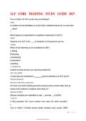 ALF &lpar;Assisted Living Facility&rpar; Core Training Study Guide 2027 &vert; Questions & Answers &vert; Complete Review