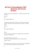 ALF &lpar;Assisted Living Facility&rpar; Core Training Module 3 2027 &vert; Questions & Correct Answers &vert; Complete Review