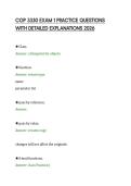 COP 3330 EXAM 1 PRACTICE QUESTIONS&NewLine;WITH DETAILED EXPLANATIONS 2026