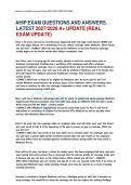 AHIP &lpar;America&rsquo;s Health Insurance Plans&rpar; Exam 2027&sol;2028 &vert; Questions & Answers &vert; Latest A&plus; Update