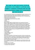 WGU D487 OA 2025 TEST BANK 2 WITH 420 QUESTIONS AND CORRECT ANSWERS &lpar;100&percnt; CORRECT VERIFIED ANSWERS&rpar; D487 SECURE SOFTWARE DESIGN OBJECTIVE ASSESSMENT 2025 TEST BANK V2&NewLine;