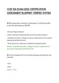 COR 106 EXAM 2026 CERTIFICATION&NewLine;ASSESSMENT BLUEPRINT VERIFIED SYSTEM