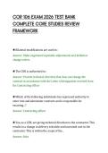 COR 106 EXAM 2026 TEST BANK&NewLine;COMPLETE CORE STUDIES REVIEW&NewLine;FRAMEWORK