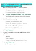 WGU D236 Pathophysiology Exam Review PDF &vert; Comprehensive Practice Questions with Detailed Answer Explanations &vert; Updated 2026 Study Guide for Objective Assessment Preparation