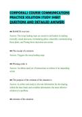 CORPORALS COURSE COMMUNICATIONS PRACTICE SOLUTION STUDY SHEET QUESTIONS AND DETAILED ANSWERS&period;pdf&NewLine;&NewLine;