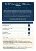 HESI RN Fundamentals V1 &vert; 300 Verified Questions & Answers 2026 &vert; Rationale &vert; Graded A&plus; &vert; Latest