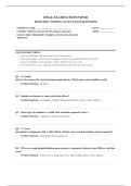 NCLEX PEDIATRIC NURSING EXAM 2026 COMPLETE EXAM QUESTIONS AND ANSWERS 100&percnt; VERIFIED A&plus; GRADE ASSURED&excl;&excl;&excl;&excl;&excl; NEW LATEST UPDATE&excl;&excl;&excl;&excl;&excl;