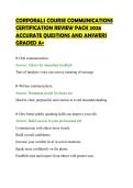 CORPORALS COURSE COMMUNICATIONS&NewLine;CERTIFICATION REVIEW PACK 2026&NewLine;ACCURATE QUESTIONS AND ANSWERS&NewLine;GRADED A&plus;