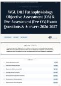 WGU D115 Pathophysiology Objective Assessment &lpar;OA&rpar; & Pre-Assessment &lpar;Pre-OA&rpar; Exam Questions & Answers 2026-2027