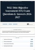 WGU D116 Objective Assessment &lpar;OA&rpar; Exam Questions & Answers 2026-2027