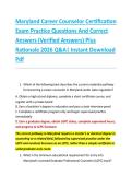 Maryland Career Counselor Certification &NewLine;Exam Practice Questions And Correct  &NewLine;Answers &lpar;Verified Answers&rpar; Plus  &NewLine;Rationale 2026 Q&A&vert; Instant Download &NewLine;Pdf  